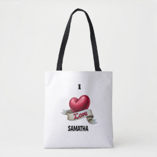 Sac fourre-tout personnalisé "Cœur & Bannière"