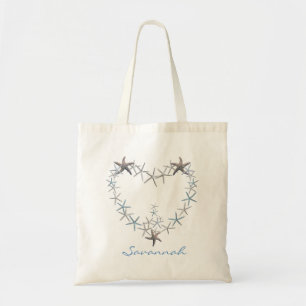 Sac fourre-tout personnalisé Cœur d'étoile de mer