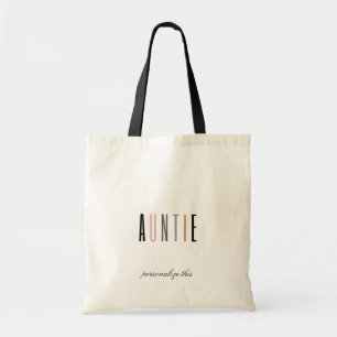 Sac fourre-tout personnalisé de la tante