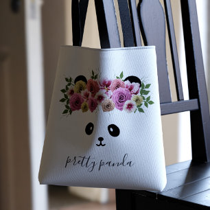 Sac fourre-tout personnalisé fille ourson panda mi