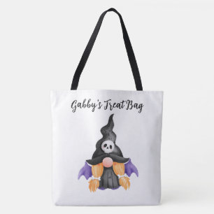 Sac fourre-tout personnalisé Gnome Trick ou Treat