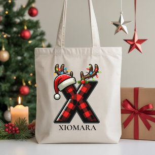 Sac fourre-tout personnalisé Joyeux Noël pour elle
