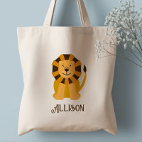 Sac fourre-tout personnalisé Lion de la jungle mig