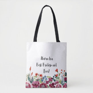 Sac fourre-tout personnalisé Meilleure Demoiselle 