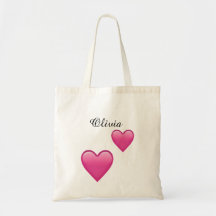 Sac fourre-tout personnalisé Olivia avec des emoji