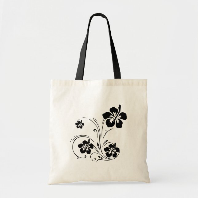 Sac fourre-tout personnalisé par pochoir noir à (Devant)