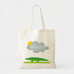 Sac fourre-tout personnalisé pour enfant crocodile