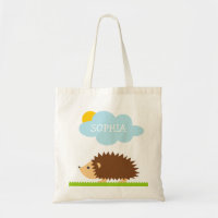 Sac fourre-tout personnalisé pour enfant de hériss