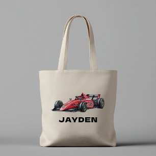 Sac fourre-tout personnalisé pour garçons voiture