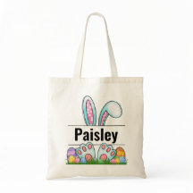 Sac fourre-tout personnalisé - Sac de Pâques perso
