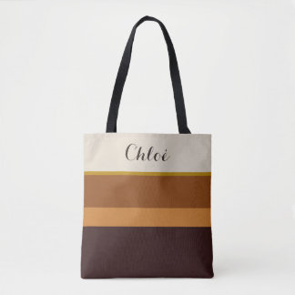 Sac fourre-tout personnalisé – Tons terre élégants