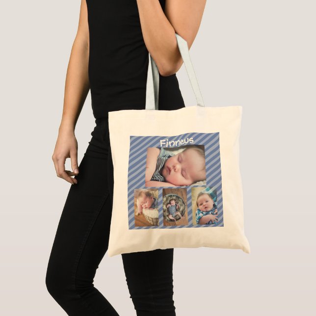 Sac fourre-tout photo bébé personnalisé (Devant (produit))