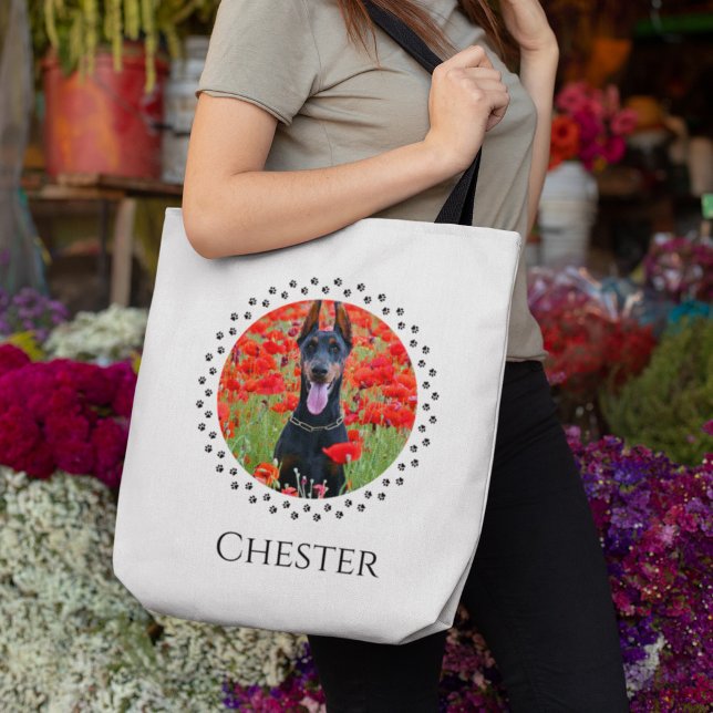 Sac fourre-tout photo de chien - Cadeau personnali (Créateur téléchargé)