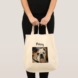 Sac fourre-tout photo de chien personnalisé