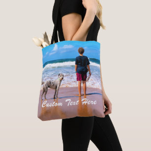 Sac fourre-tout photo de compagnie personnalisé Te