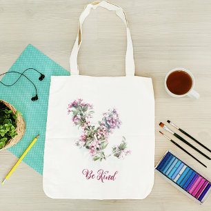 Sac fourre-tout photo de fleurs roses