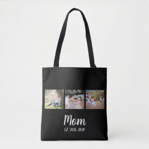 Sac fourre-tout photo noir 3 Mom Established