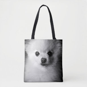 Sac fourre-tout photo Poméranien de chien mou