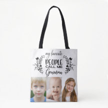 SAC FOURRE-TOUT PHOTO POUR GRAND-MÈRE