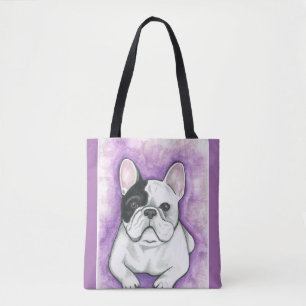 Sac fourre-tout pie à pourpre de bouledogue
