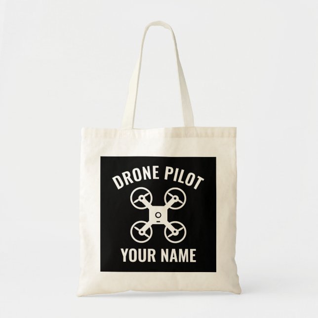 Sac fourre-tout pilote de drone avec logo quadrico (Devant)