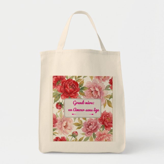 Sac fourre-tout Pivoines Tragetasche (Vorne)
