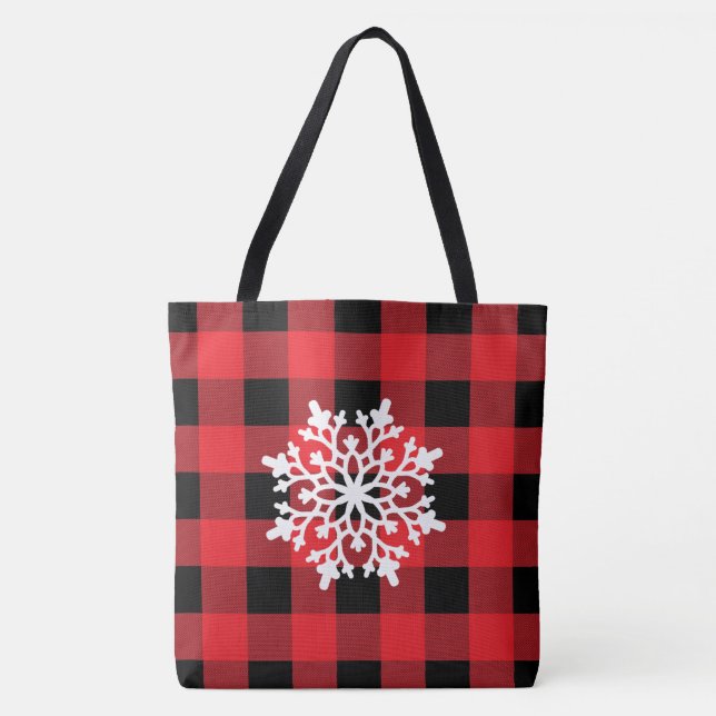 Sac fourre-tout Plaid Buffalo Holiday (Devant)