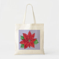 Sac fourre-tout Poinsettia - Lavande