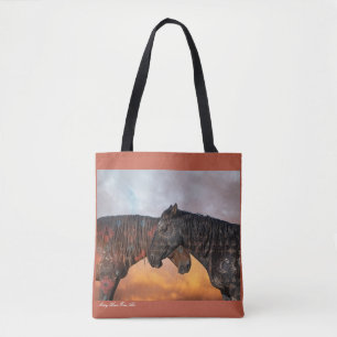 Sac fourre-tout Ponies peintes