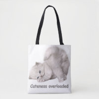 Sac fourre-tout portrait de chaton adorable