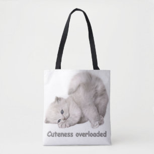 Sac fourre-tout portrait de chaton adorable