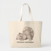 Sac fourre-tout portrait de chaton adorable