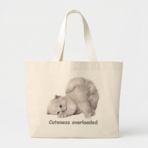 Sac fourre-tout portrait de chaton adorable