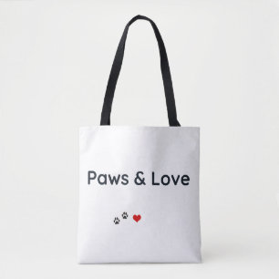 Sac fourre-tout pour amoureux d'animaux Paws & Lov