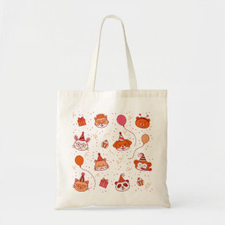 Sac fourre-tout pour animaux de fête mignons
