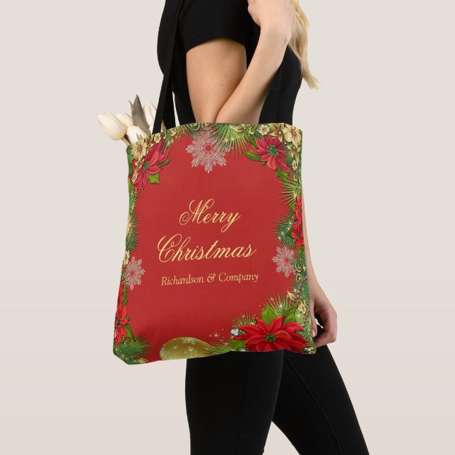 Sac fourre-tout pour cadeau de fête de Noël d'entr (De près)