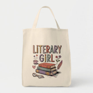 Sac fourre-tout pour fille littéraire, sac fourre-