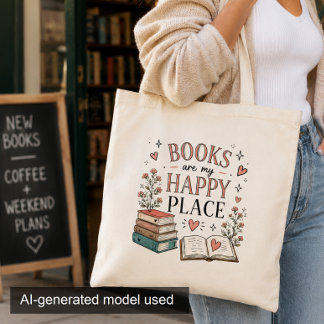 Sac fourre-tout pour lectrice de livres mignons en