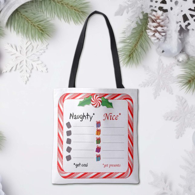 Sac fourre-tout pour les méchants ou les gentils (Simplify your Christmas shopping in one bag. The Naughty get COAL and the nice ones get PRESENTS!)
