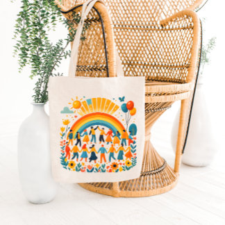 Sac fourre-tout pour l'unité arc-en-ciel des enfan