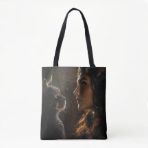 Sac fourre-tout Powa pour fille et chat