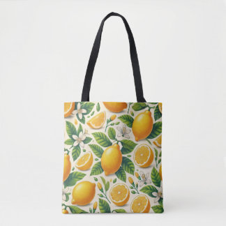 Sac fourre-tout Premium d'impression de citron