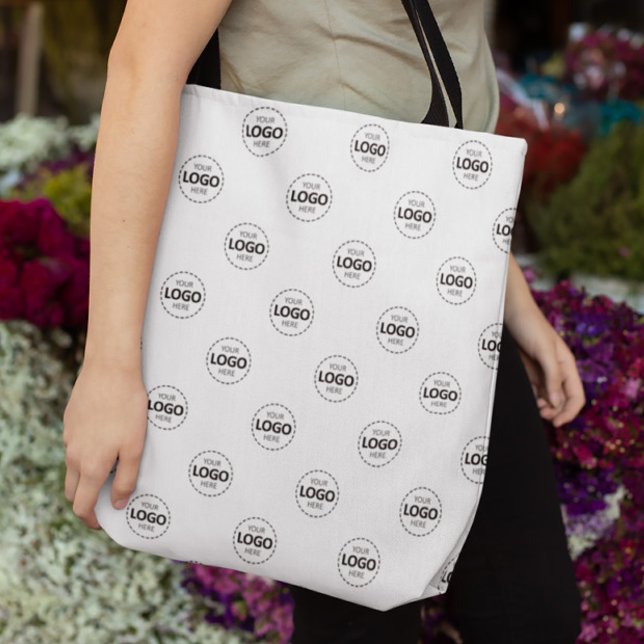 Sac fourre-tout promotionnel blanc Motif Logo pers (Créateur téléchargé)