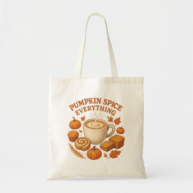 Sac fourre-tout Pumpkin Spice Everything – Automne (Devant)