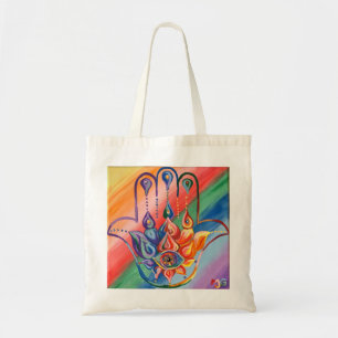 Sac fourre-tout Rainbow Hamsa