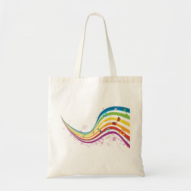 Sac fourre-tout Rainbow Music Wave (Devant)