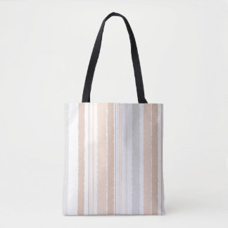 Sac fourre-tout rayé à motif aquarelle beige gris