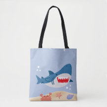 Sac fourre-tout requin bleu