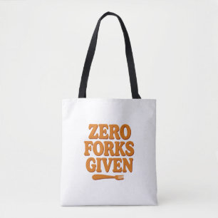 Sac fourre-tout rétro drôle « Zero Fourchettes Don