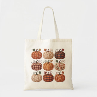 Sac fourre-tout réutilisable à motif de citrouille